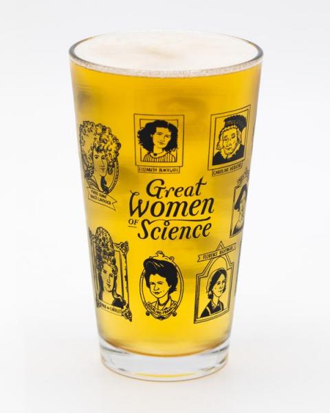Women of Science glass