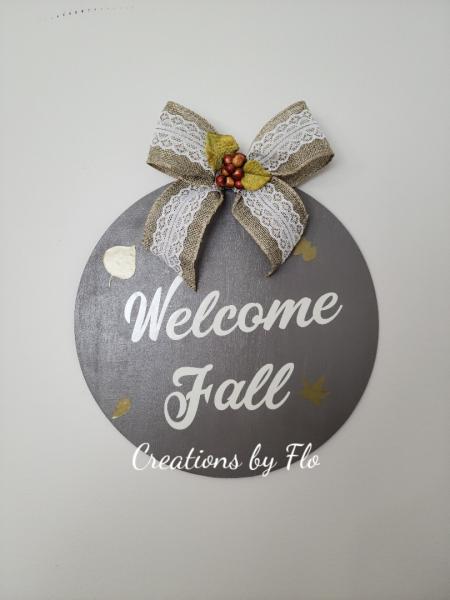 Fall wooden sign
