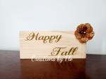 Fall wood sign