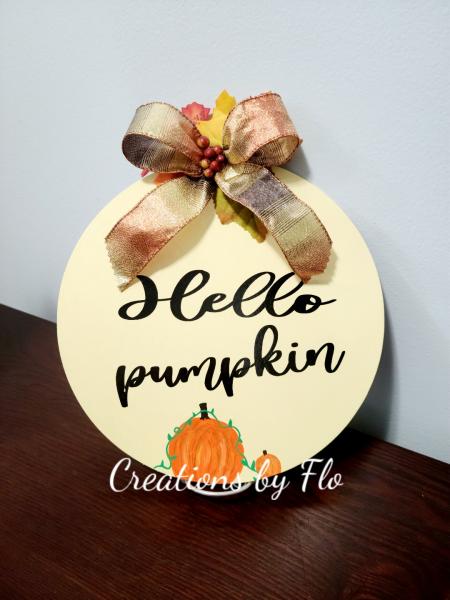 Fall wooden sign