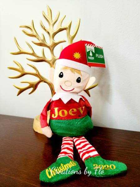 Christmas personalized elf picture