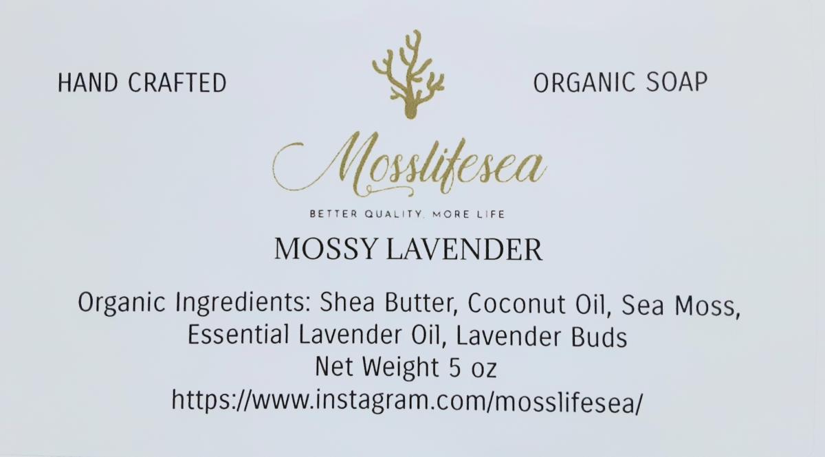 Mossy Lavender Hand Crafted Organic Soap picture