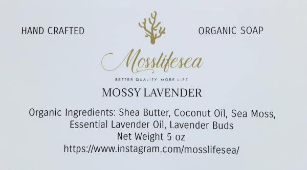Mossy Lavender Hand Crafted Organic Soap picture