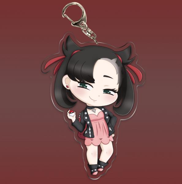 Pokemon Marnie Double Sided Acrylic Keychain picture