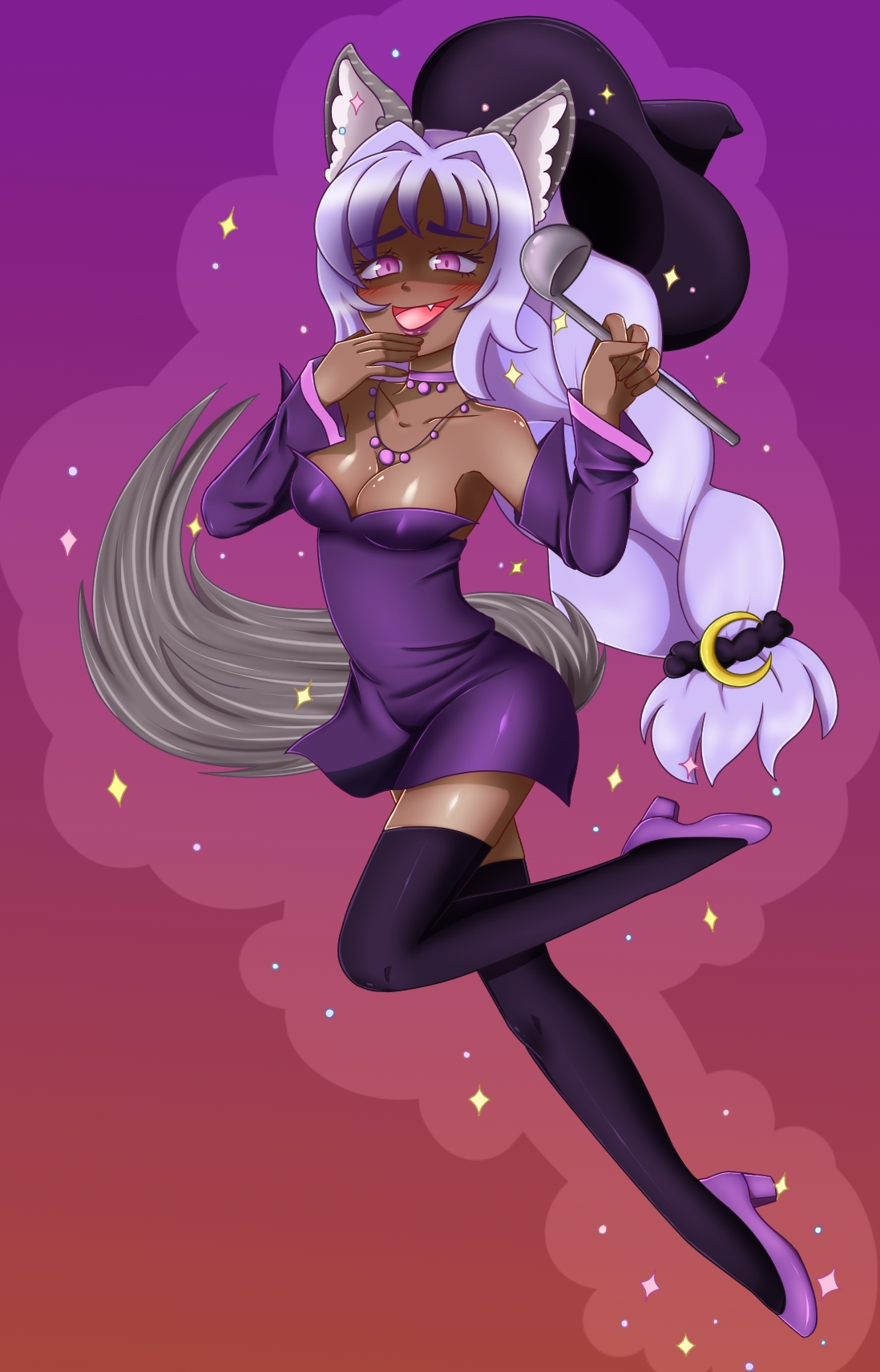 oNyaa-Chan Halloween Clear Stickers - Original Character Halloween Themed Individual Stickers picture