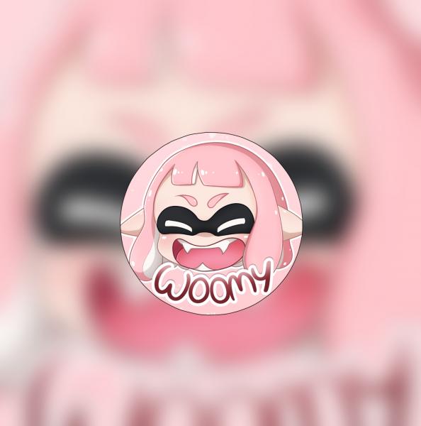 Splatoon 2 WOOMY Squid Kid Button picture