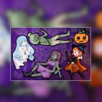 Halloween Anime Sticker Sheet