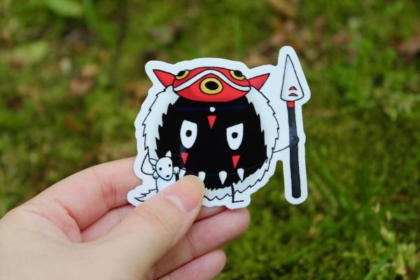 Soot Sprite Wolf Princess 2.5" Vinyl Sticker