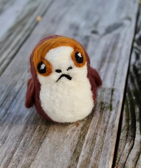 Felted Space Puffin