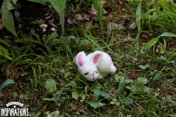 Felted Sleeping Bunny picture