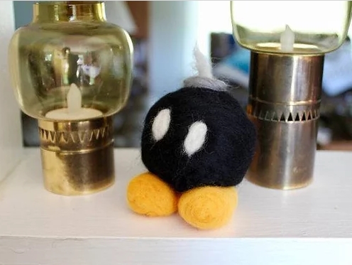 Felted Bomb Sculpture picture