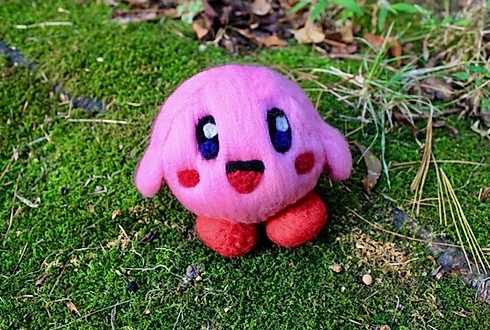 Felted Pink Alien Hero