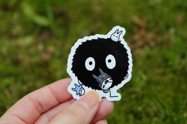 Soot Sprite with Friends 2" Vinyl Sticker picture