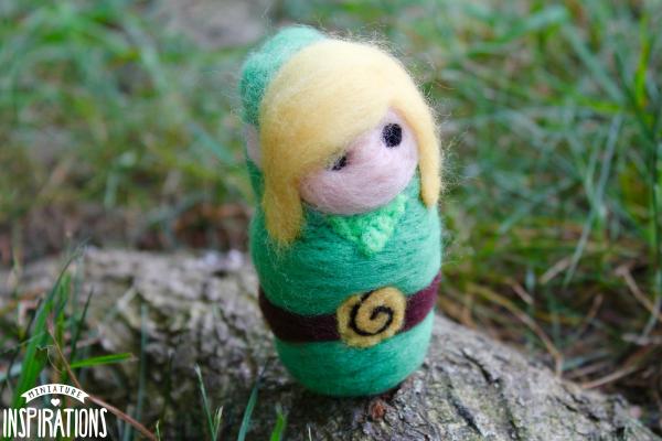 Felted Green Adventure Elf picture