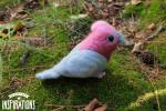 Felted Galah Bird Sculpture