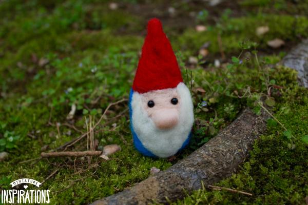 Felted Gnome with Red Hat picture