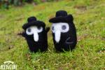 Felted Smol Plague Doctor Sculpture