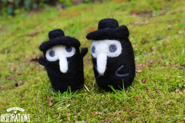 Felted Smol Plague Doctor Sculpture picture