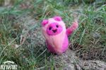 Felted Pink Lion