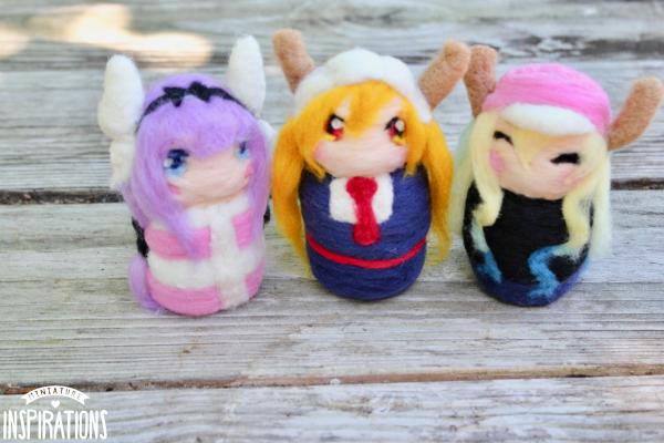 Felted Dragon Maid Sculpture (Choose Your Character) picture