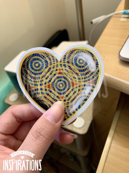 Carpet Heart 3" Vinyl Sticker picture