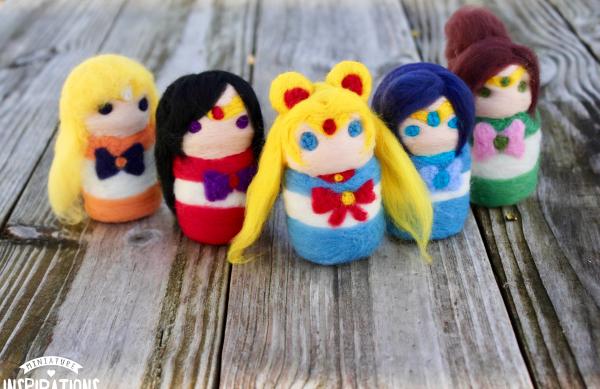 Felted Sailor Moon Sculpture (Choose Your Character)