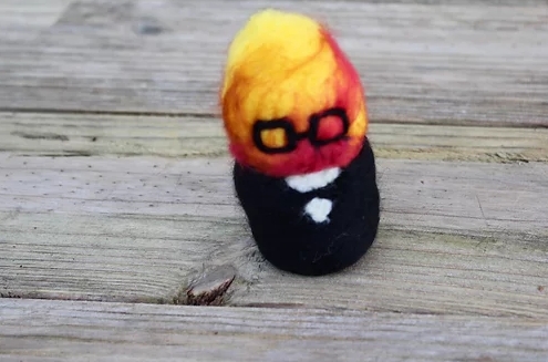 Felted Flame Grillby