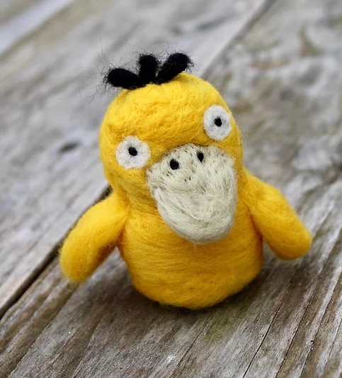 Felted Yellow Duck