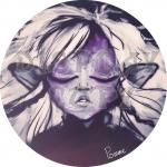 Darkened Deethra - Circle Art Print