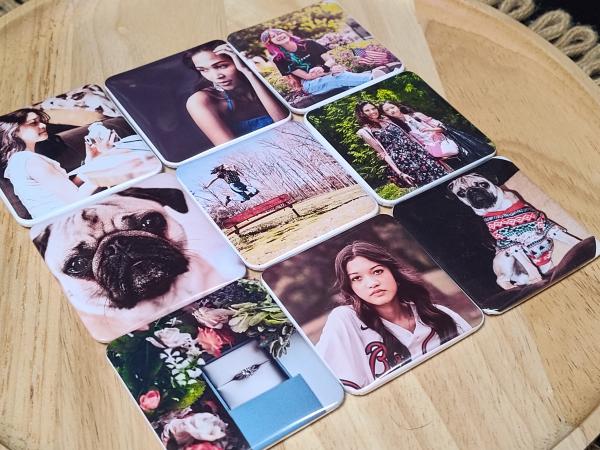 Personalized Photo Magnets Set of 9