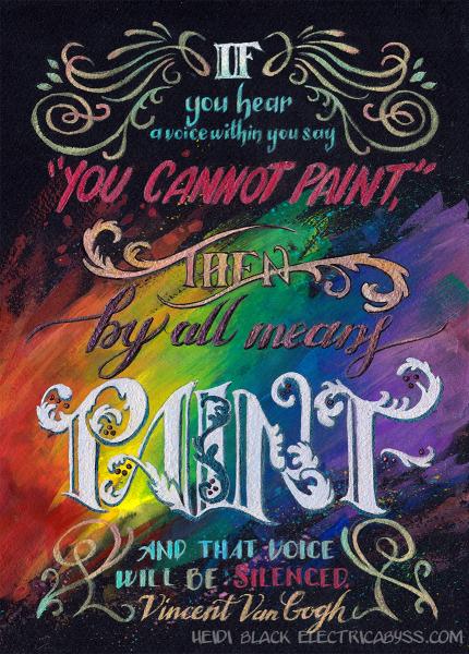 Then by all means, paint