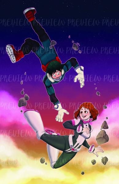 Holographic BNHA Uraraka & Midoriya print picture