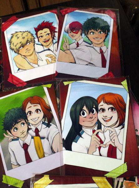 SELFIE SERIES BNHA mini prints picture