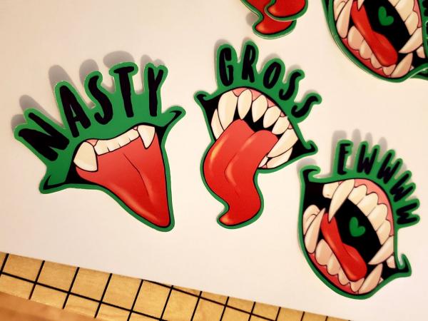 Monster Teeth stickers