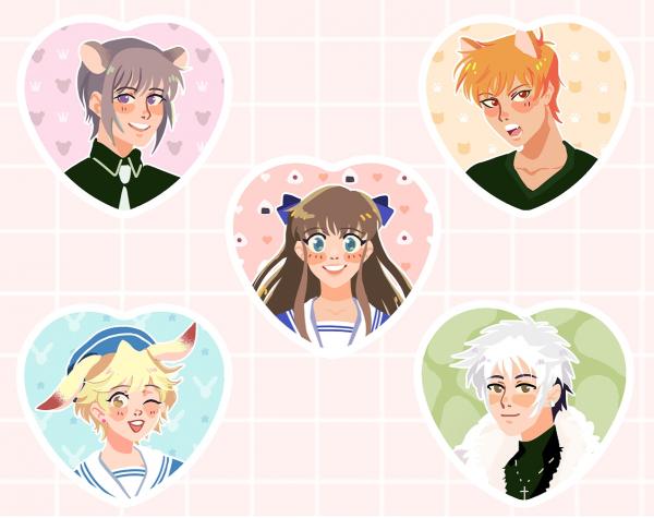 Zodiac Heart Buttons picture