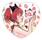 Strawberry Heart Button PREORDER