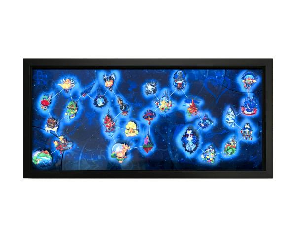 Kingdom Hearts Celestial Map Shadowbox Art