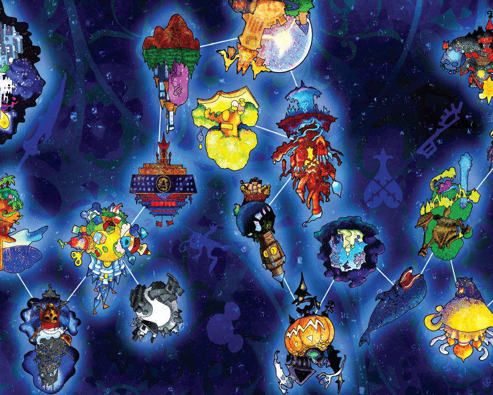 Kingdom Hearts Celestial Map Art Print Eventeny