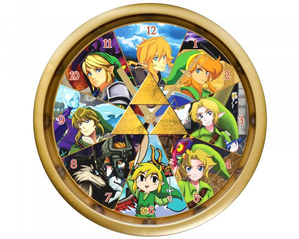 Legend of Zelda - Link through Time Wall Clock
