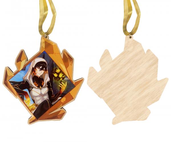 Genshin Impact - Zhongli - Wooden Ornament picture