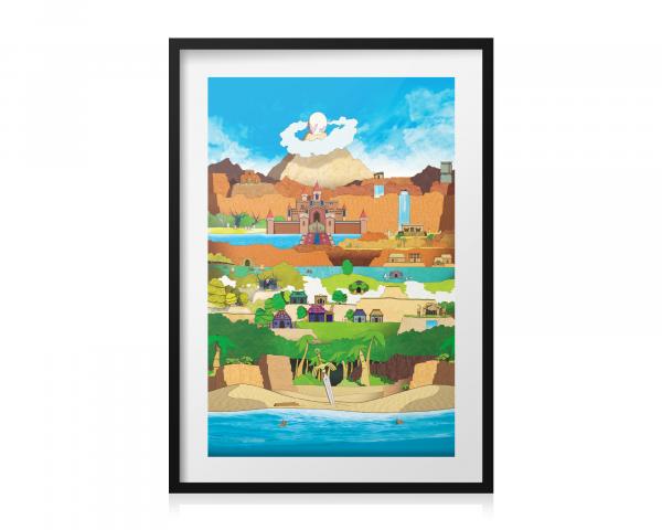 Links Awakening - Art Print