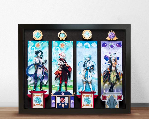 Genshin Impact - Custom Team - Shadowbox Art picture