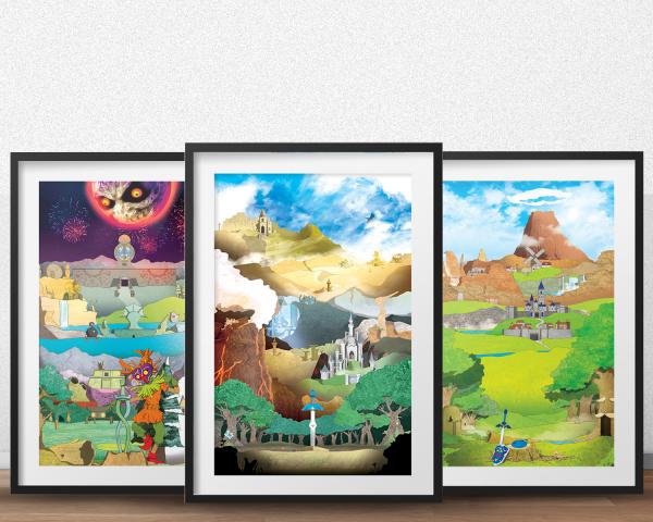 Zelda Series Art Print Bundle