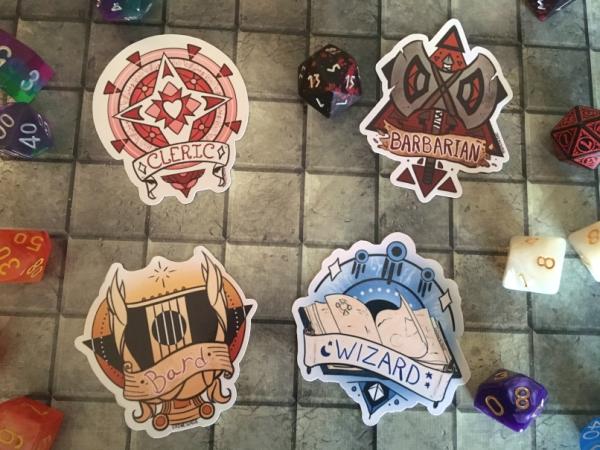 DND Class Stickers picture