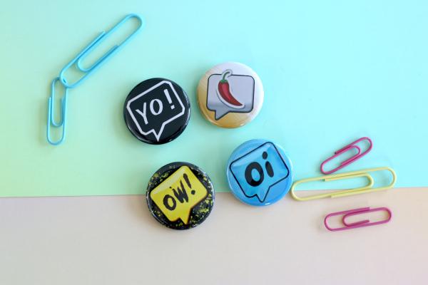 Magnets and Pin-back Buttons - 1.25 Inches picture