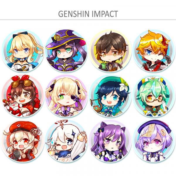 Genshin Impact button set (12) picture