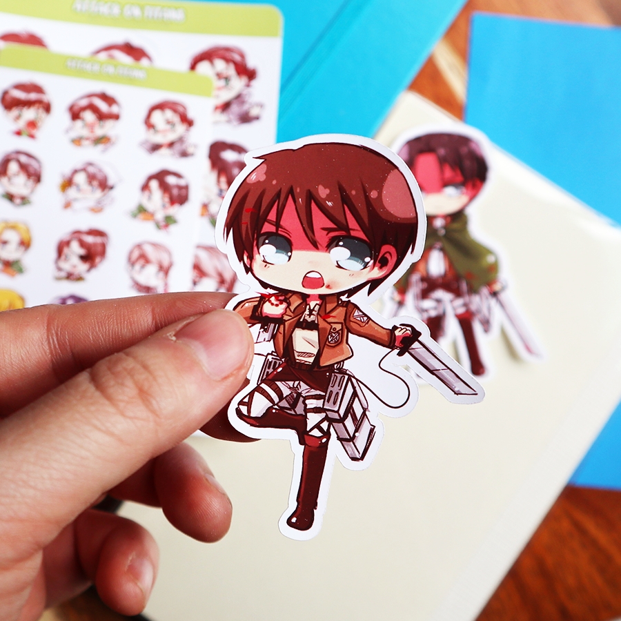 attack on titan sticker sheet picture