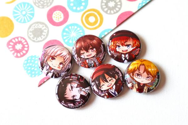 Bungo Stray Dogs Button Set (6)