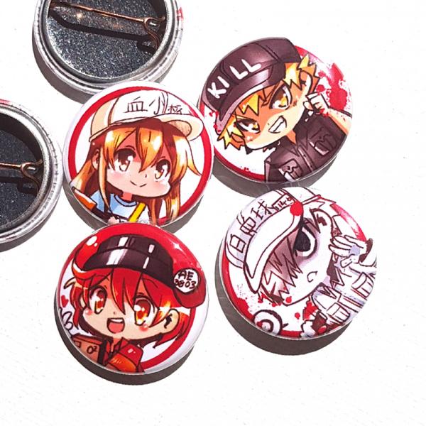 Cells at work button set (4) picture