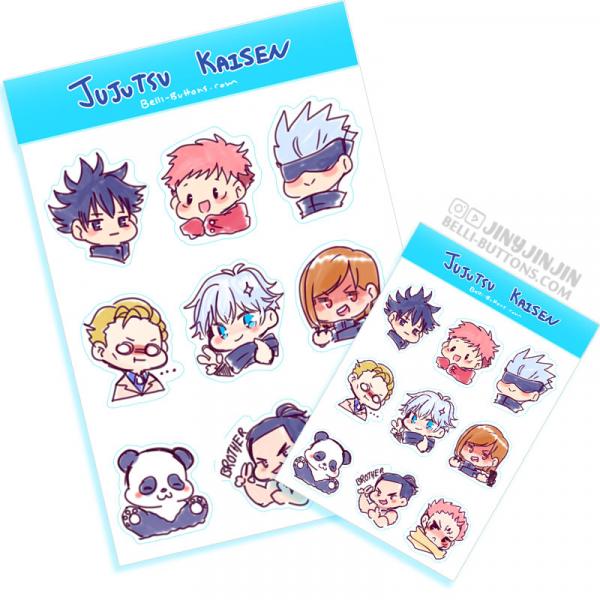 jujutsu kaisen sticker sheet picture